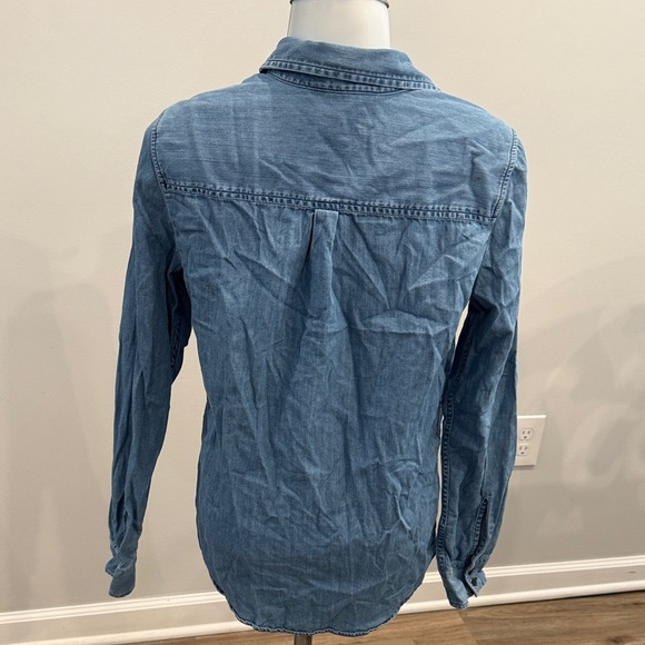 Express Blue Button Down Shirt - Picture 6 of 13